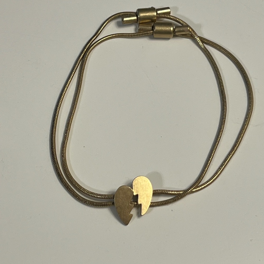 ❤️ “Broken” heart bracelets (set of two) ❤️